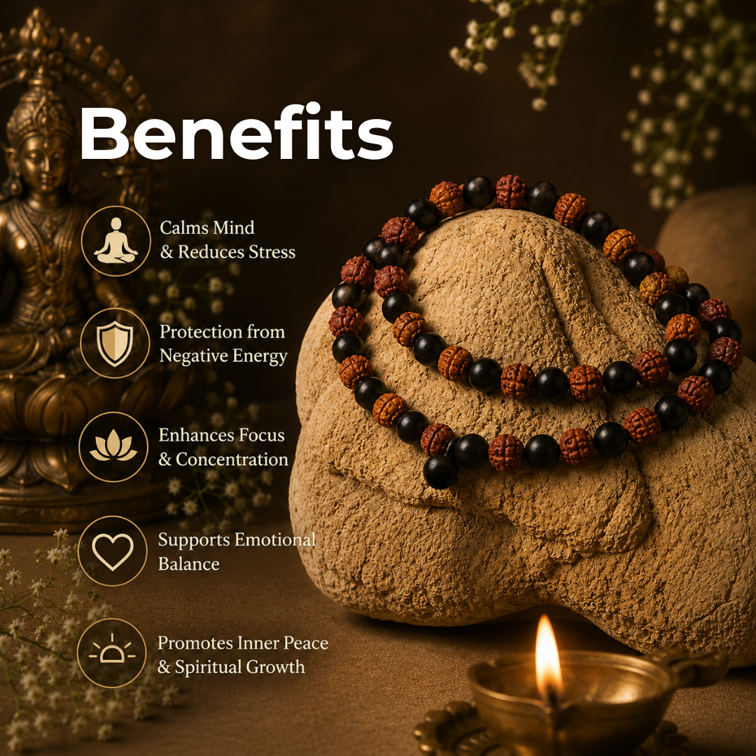 Karungali Rudraksha Mala