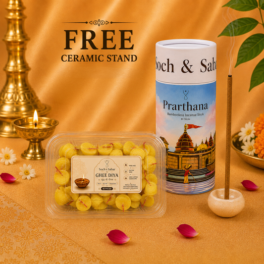 Combo of Prarthana Incense Stick + Pure Ghee Diya