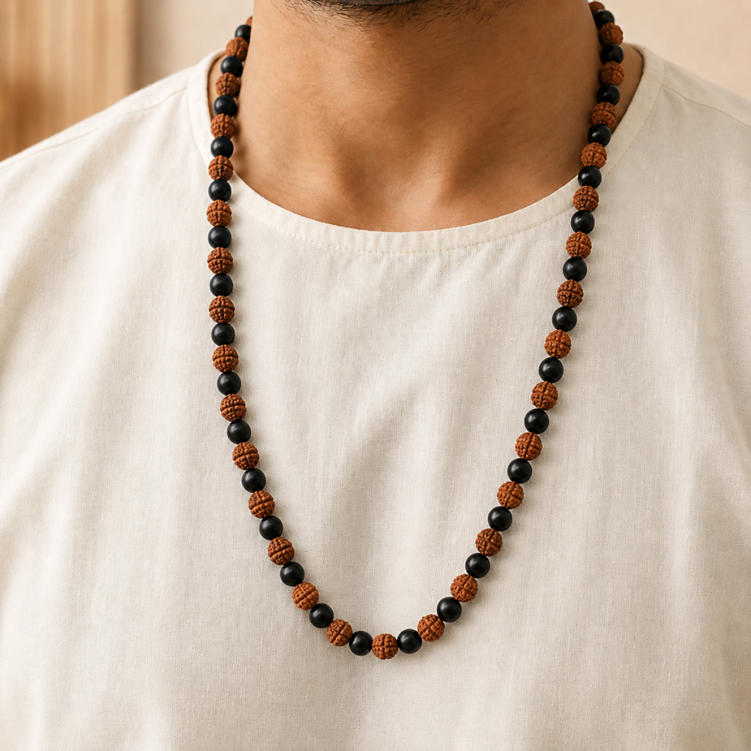 Karungali Rudraksha Mala