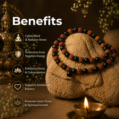 Karungali Rudraksha Mala