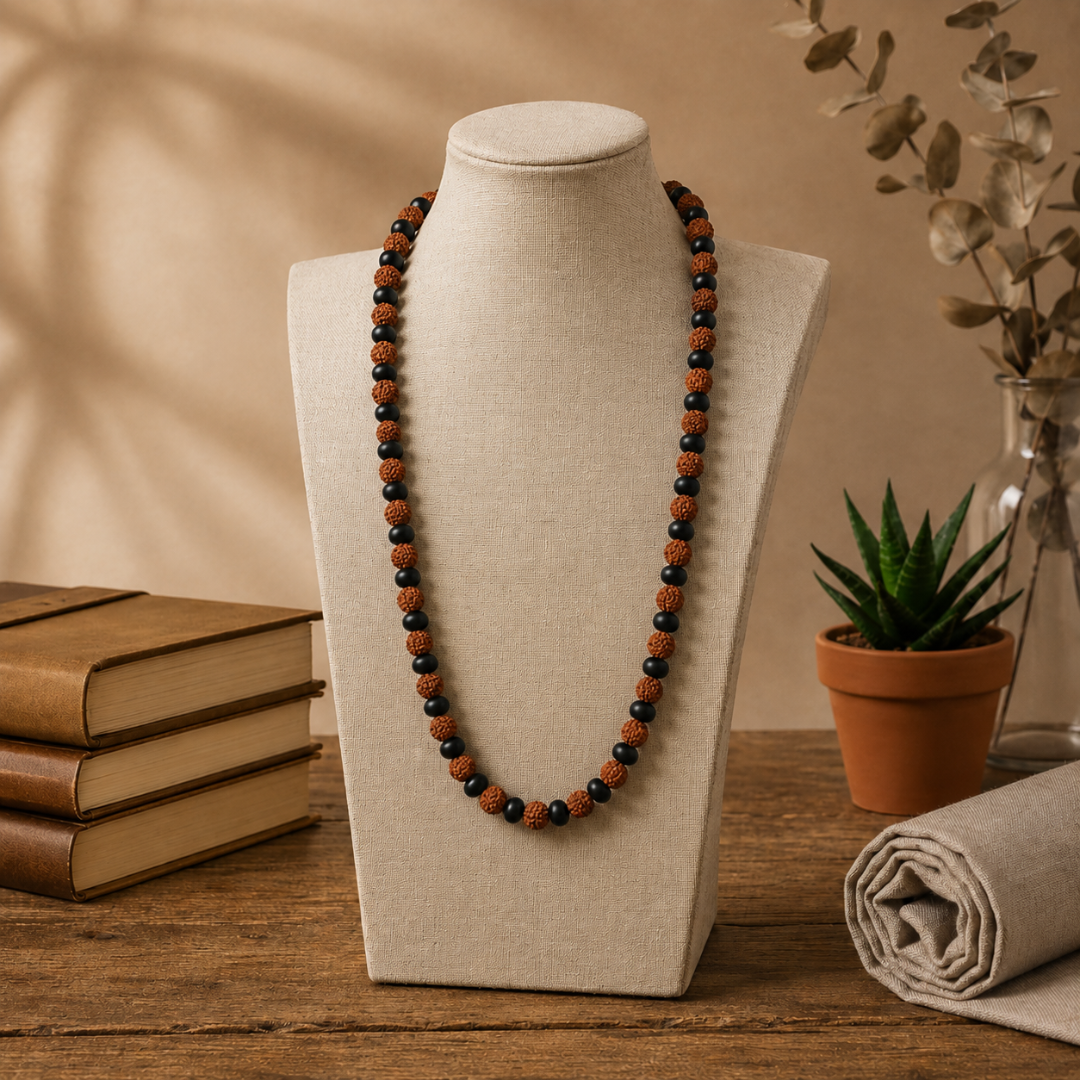 Karungali Rudraksha Mala