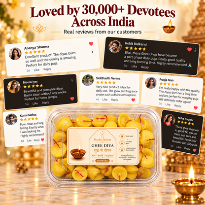 Pure Ghee Diya - 60 pieces